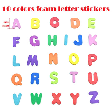 Foam Letter Stickers, Colorful self -Adhesive Puffy Alphabet Shapes Materials, A-Z for Crafts and Teaching (1040pcs 1INCH)