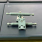LEEFAI Pro Fingerboard Trucks G5, Raw Metal Color, Regular Kingpin, 2 Trucks with Hardware (32mm)