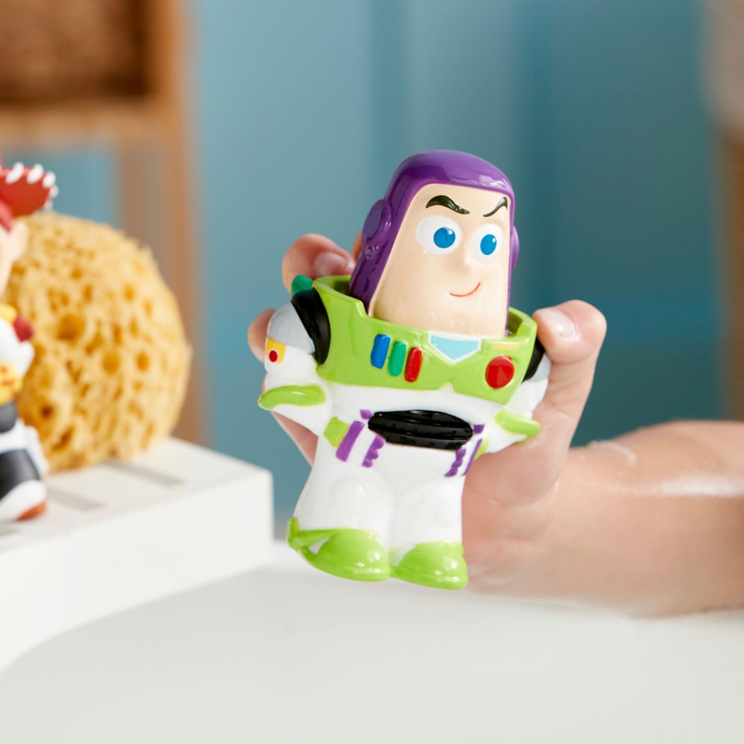 Disney Store Official Toy Story Bath Toys Set - Includes 5 Detailed Toys with a Straining Storage Bucket - Bath Time Fun & Water Play Set for Kids
