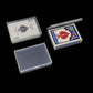 Cwdew Playing Card Deck Cases 6pcs Plastic Empty Playing Card Box Holder Storage Case Organizer Snap Closed, Suitable for 3.5X2.5 inch Game Gard (NO