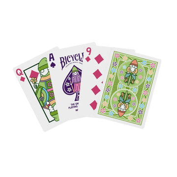 Bicycle Garden Gnome Playing Cards - Cute and Collectible Lawn Gnome Statue Décor Inspired Toys Deck of Card Game for Family Game Night or Easter