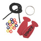 Fun Express Dad Keychain Making Kit for Kids - Beaded Keychain Craft Kit with Pony Beads Bulk, Charms & Beading Supplies | Father's Day Crafts