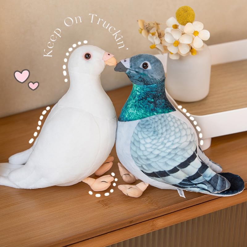 Pigeon Plush Toy - Simulation Rock Columba Rupestris Stuffed Animal, Cute Rock Pigeon Plush Toy as Gift for Your Friends Kids Birthday Christmas