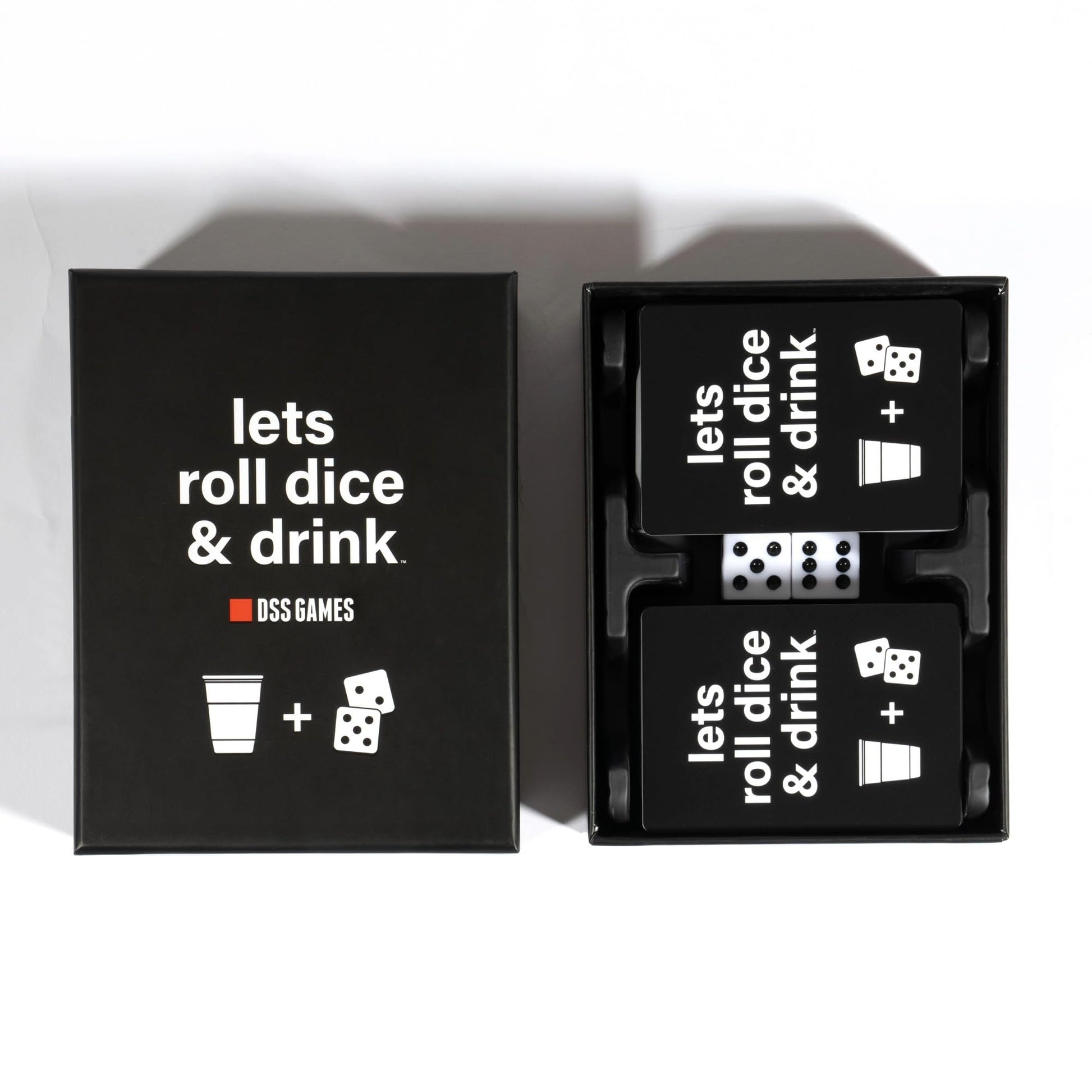 Lets Roll Dice & Drink | Drinking + Challenge Dice Game | Ages 21+
