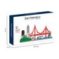 KLMEi Architecture Skylines Micro Mini Block San Francisco Building Model Set Present Gift for Adults Ages of 14+ 1610pieces