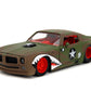 Jada Bigtime Muscle 1:24 1972 Pontiac Firebird Die-Cast Car, Toys for Kids and Adults(Primer Green)