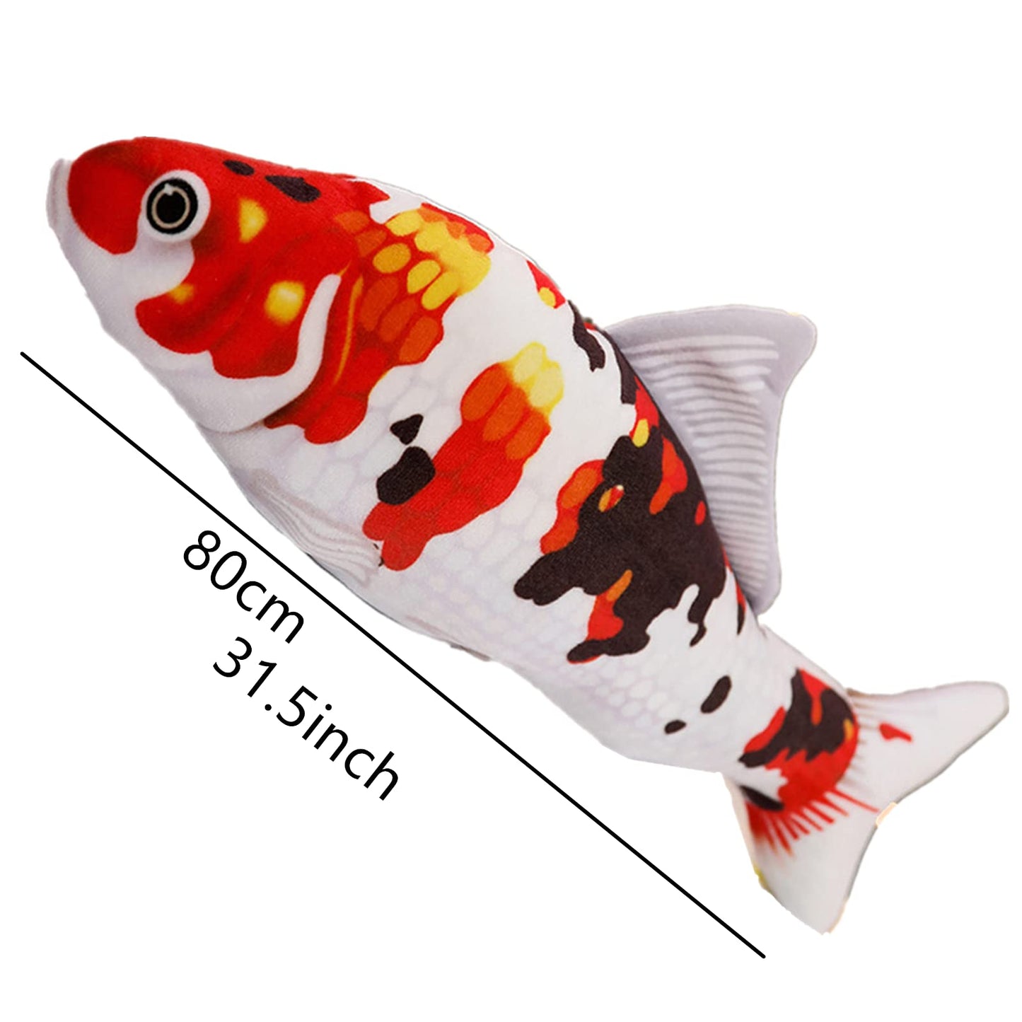 XIYUAN Simulation Fish Plush Toy/ToyPillow/Stuffed Animal Toy, Used for Home Decoration Gifts, (31.5 inches / 80 cm) Toy Pillow