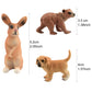 TUPARKA 9Pcs Forest Animals Set, Miniature Figures Woodland Animals Deer Figurine, Dog, Rabbit, Bear Figure Miniature Woodland Cake Toppers