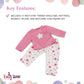 Emily Rose 14 Inch Doll Bed Set with Matching Pajamas | Includes Wooden Bed, Bedding Set, and PJs | Doll Furniture & Accessories