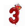 Firefighter Party Decorations Balloons,Fire Truck Balloons Number 3 Red? Fire Truck 3rd Birthday Party Supplies Balloons ?Large Foil Fire Truck