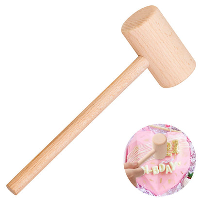 ZAUGONTW Wooden Crab Mallet for Chocolate, Mini Wooden Hammer Multi-Purpose for Kids Toys Crab Lobster Mallets?1Pcs