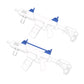 FXT WORKS Accessories Compatible with SRB400, SRB400-SUB Water Bead Blaster Gun, Accessories Only (Blue)