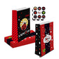 Ghberll Ladybug Party Bags 30Pcs Favor Kit with 1 Tablecover Red Black Polka Dots Tablecloth & Treat Paper Candy Bags for Birthday Party Decorations