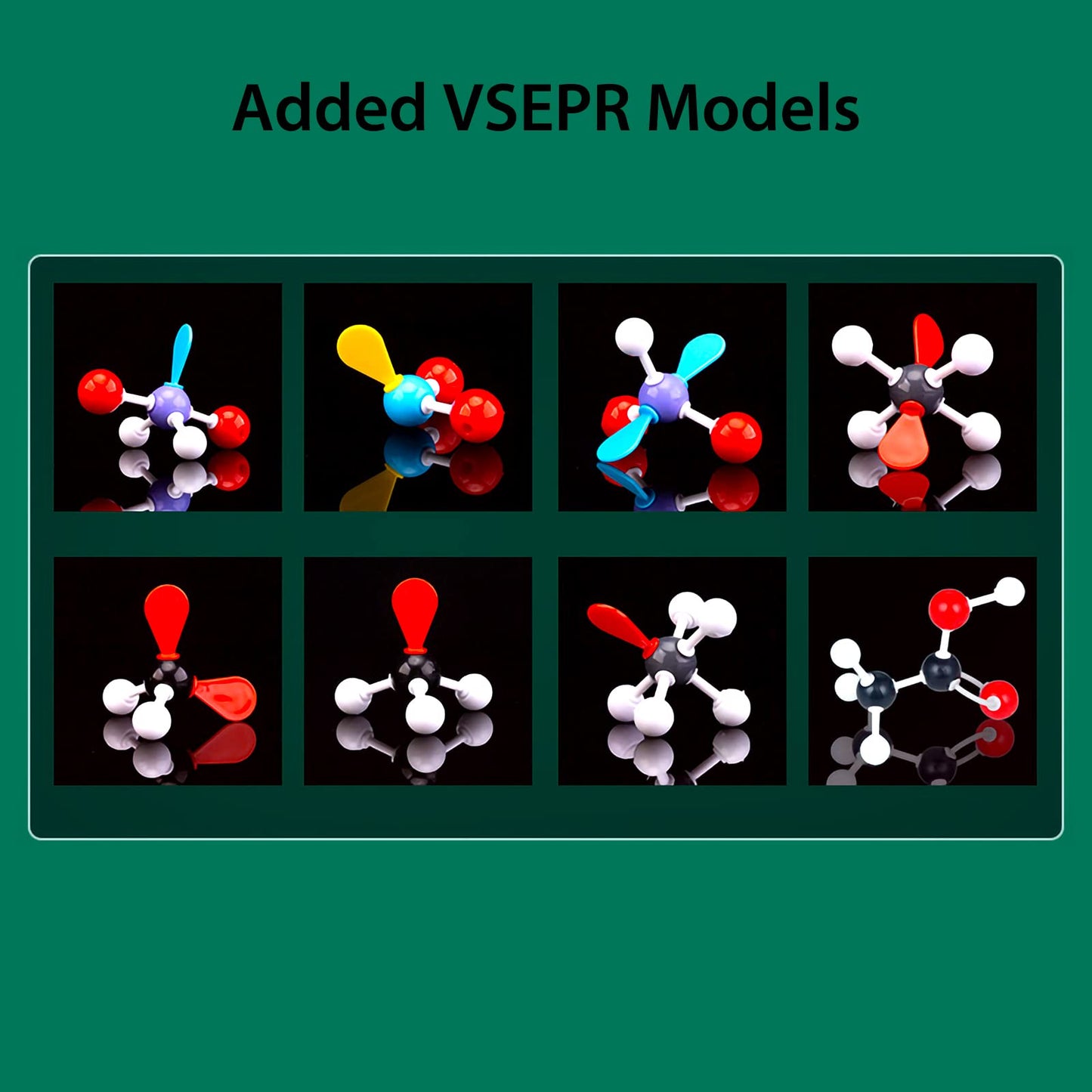 EXBEPE Organic Chemistry Molecular Model Kit 206pc Middle,High School Supplies, Educational Science Set Gift for Student to Learn Structure
