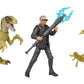 Jurassic World Dominion Human & Dino Pack Dr Ian Malcolm & Velociraptor & Accessories, Authentic Action Figures, Movable Joints, Ages 4 Year & Up