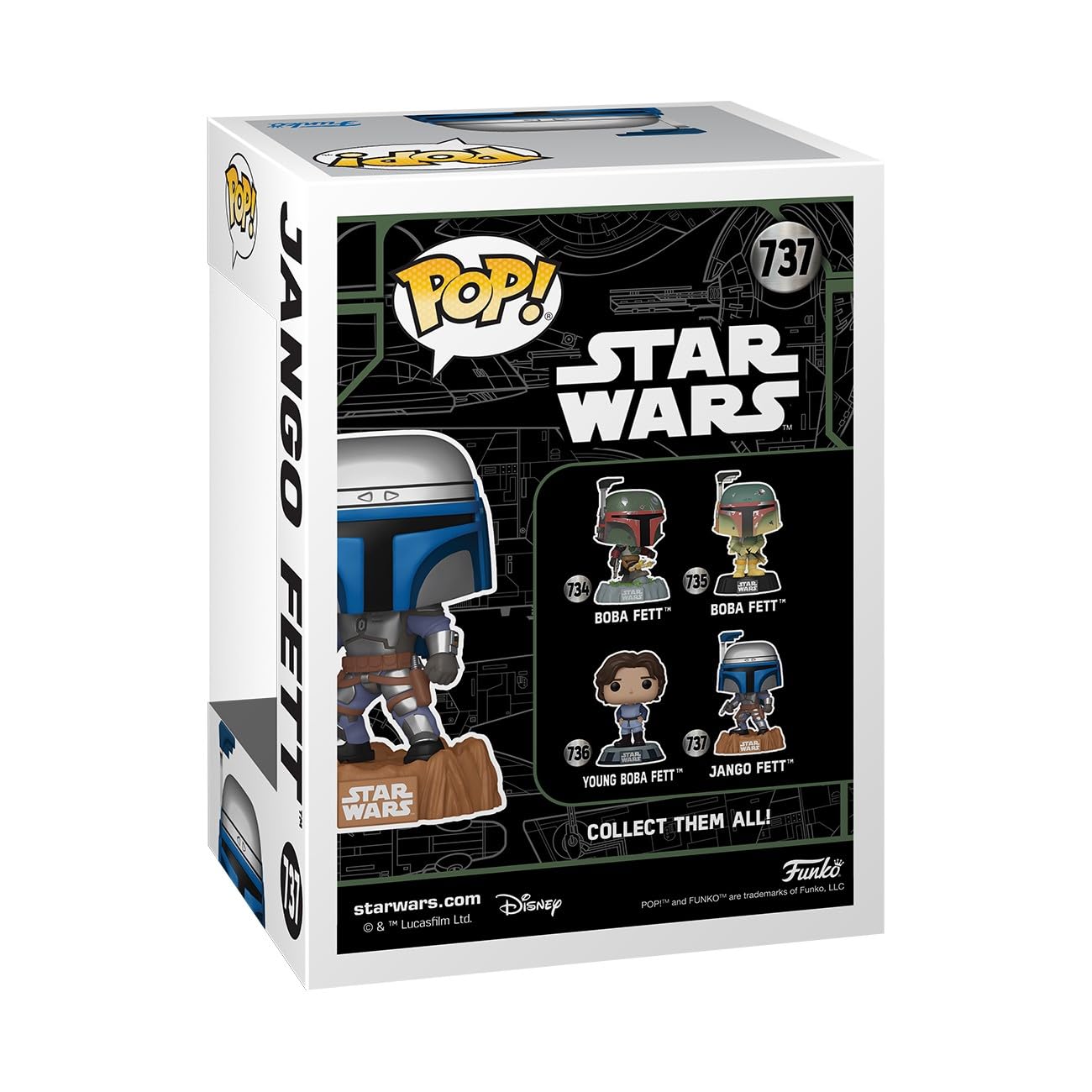 Funko POP! Star Wars: Jango Fett - Unmasked - Collectable Vinyl Figure - Gift Idea - Official Merchandise - for Kids & Adults - Movies Fans - Model
