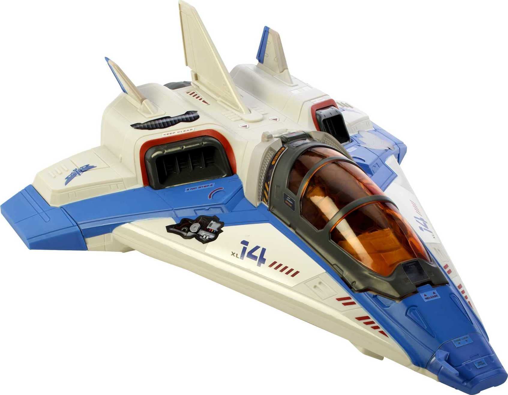 Mattel Disney Pixar Lightyear Toys, Fighter Jet-Style Spaceship, 15 Inches with Projectile Net Feature, Capture and Protect Mission, Collectible Gift