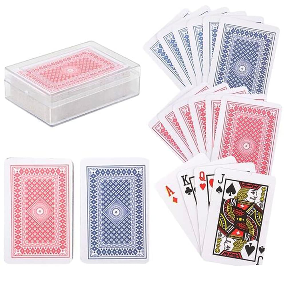 36 Count Mini Playing Cards Deck, Small Casino Card Games for Kids, Magic Party Favor, 2.5" Inches (Pack of 36)