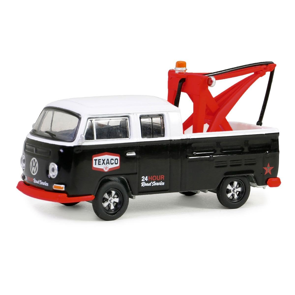 Truck 1/64 1973 Volkswagen Double Cab Pickup w Drop-in Tow Hook Blue Collar 13 35280-B
