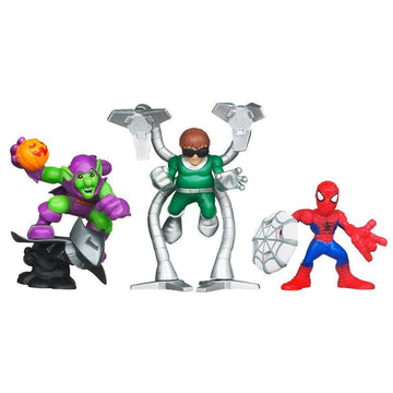 Amazing SpiderMan Super Hero Squad 3Pack Super Villan Surprise SpiderMan, Doc Ock Green Goblin