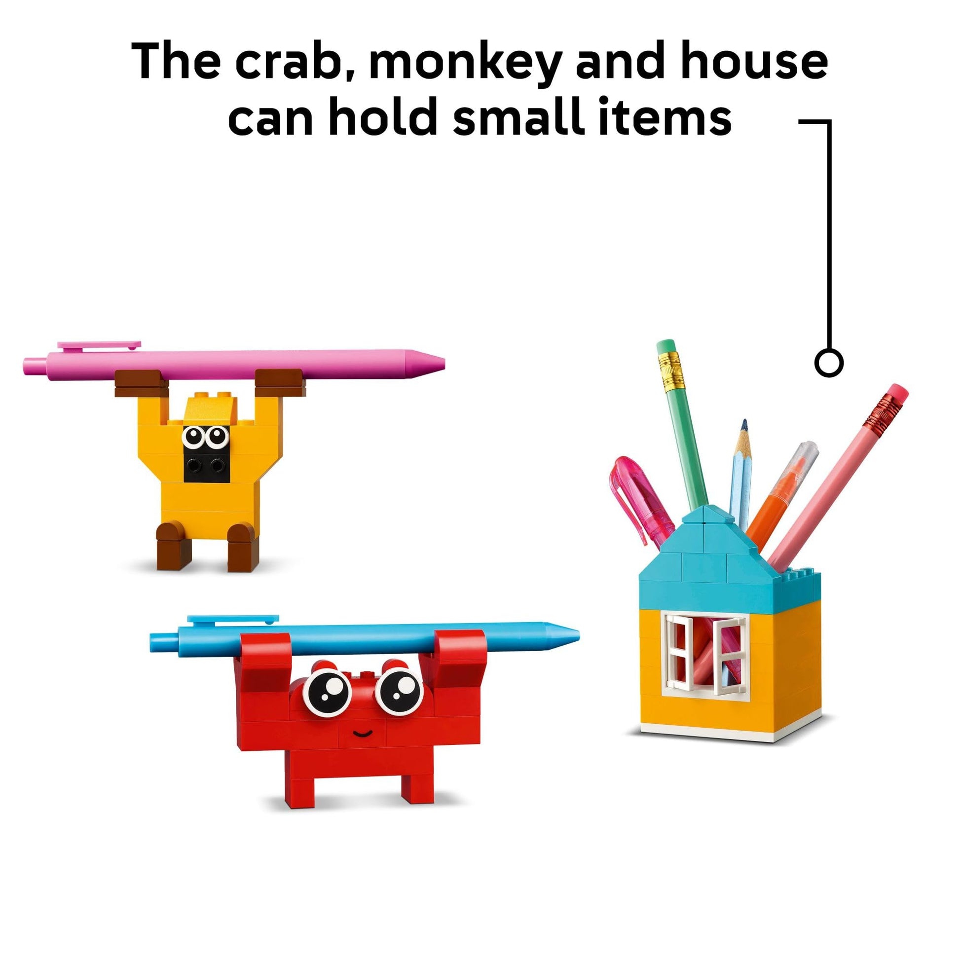 LEGO Classic Creative Happy Box Building Toy Set - Building Blocks Toy for Kids, Boys and Girls, Ages 5+ - Learning and Educational Toy for Preschool