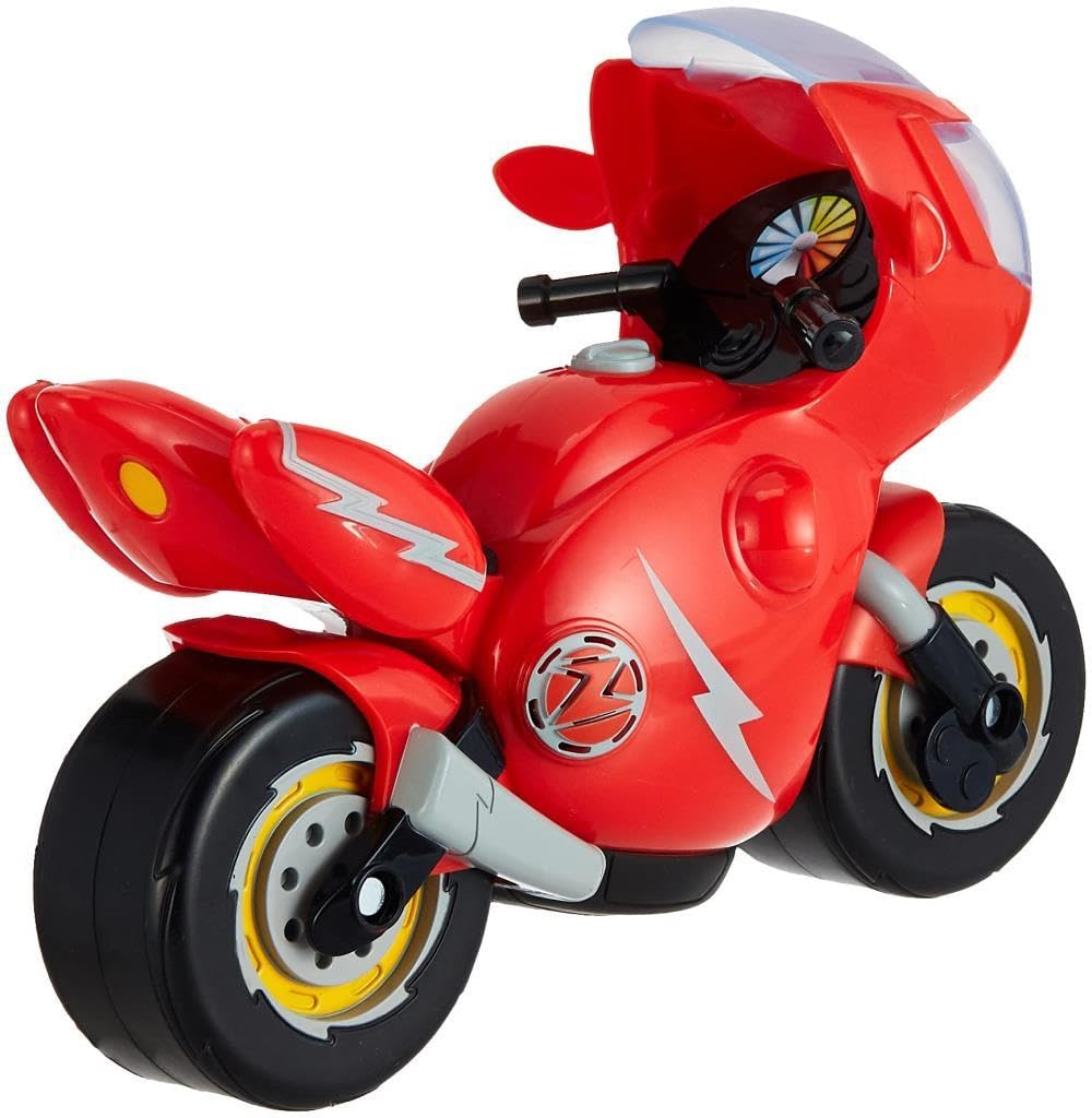 Ricky Zoom Toy Motorcycle with Light and Sounds, Red for Boys,girl