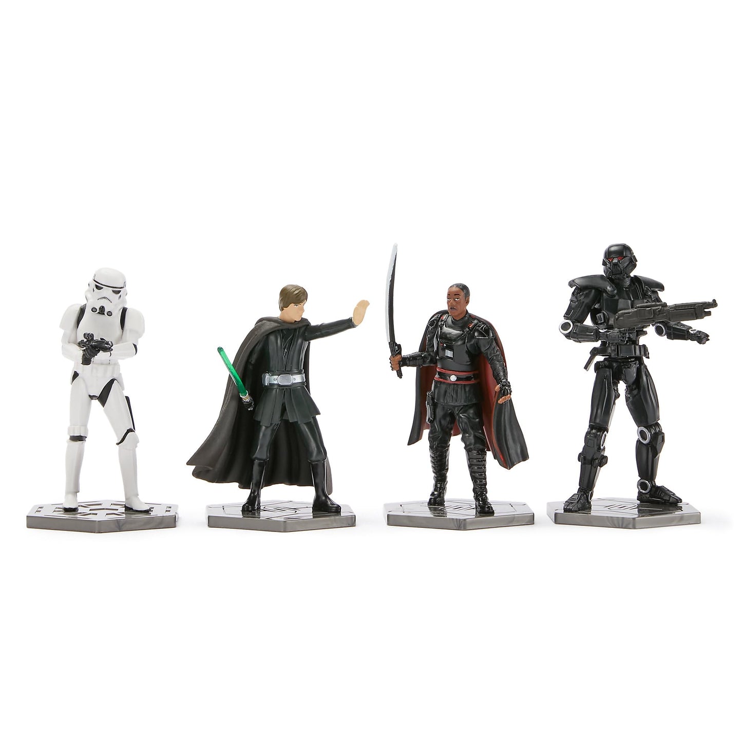 Disney Store Official Star Wars: The Mandalorian Figure Set - 8 Fully Sculpted Star Wars Figures Including The Mandalorian, Grogu, Ahsoka Tano & More