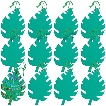 Fun Express Palm Leaf Magic Scratch Ornaments Set - Engaging Craft Activity for Kids DIY Art Projects Creative Home Decor - Perfect for Holiday Party