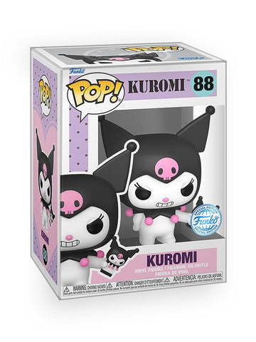 Epic Collectibles Hello Kitty - Kuromi with Phone Exclusive Vinyl Figure Collectibles Bundle with Compatible Funko Pop Box Protector