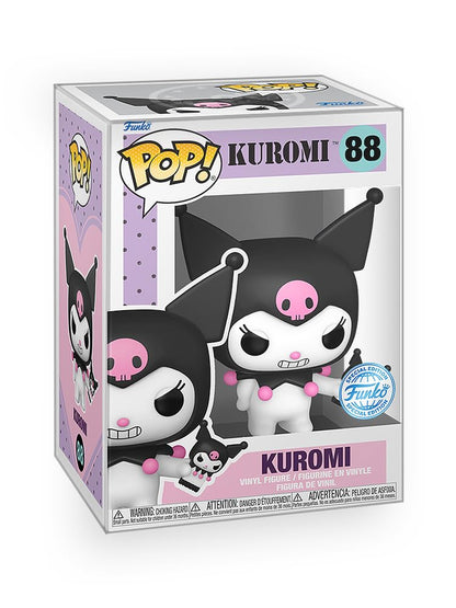 Epic Collectibles Hello Kitty - Kuromi with Phone Exclusive Vinyl Figure Collectibles Bundle with Compatible Funko Pop Box Protector
