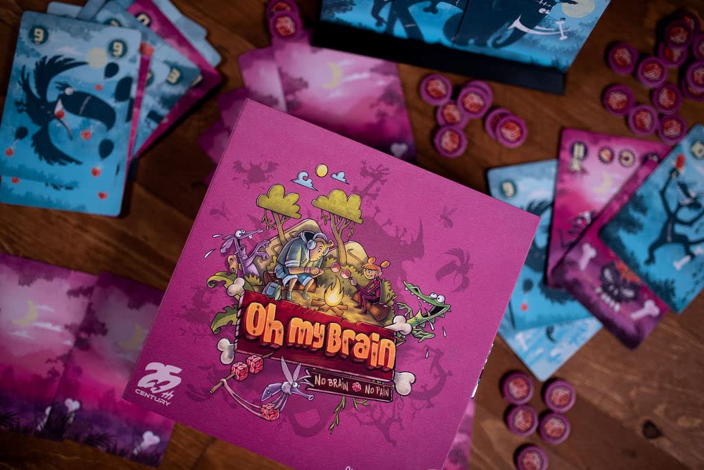 Oh My Brain, A Fast Playing Card Game Featuring Animal Zombies for 2 to 5 Players - 25th Century Games