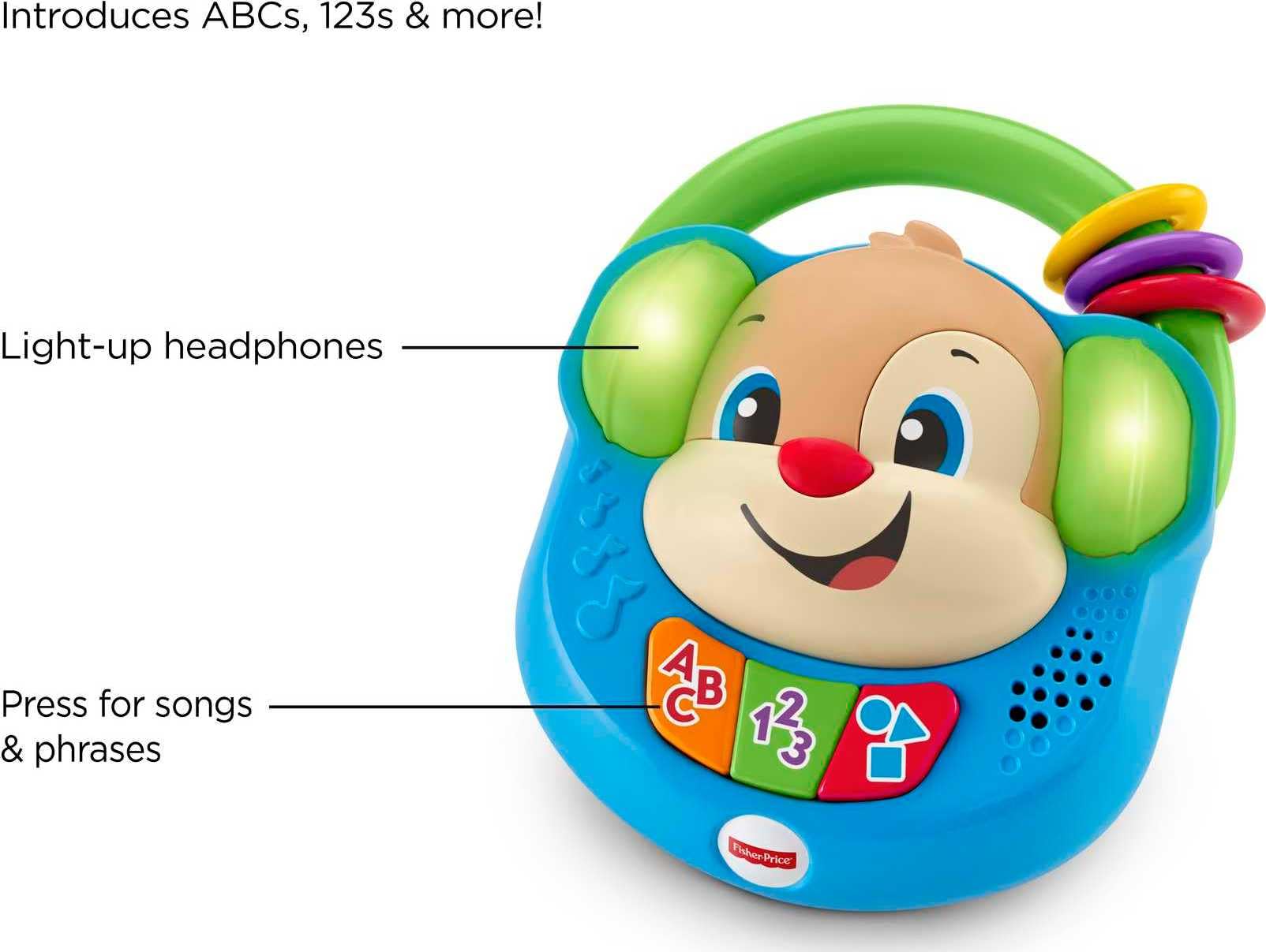 Fisher-Price Baby & Toddler Toy Laugh & Learn Sing & Learn Music Player Pretend Radio with Lights & Songs for Infants Ages 6+ Months