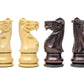 House of Chess - Tournament Chess Set Pieces - Unique Staunton Ringy Rosewood/Boxwood Chess Pieces - King Height: 3.75" (95 mm) - 2 Extra Queens