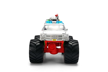 Jada Ghostbusters Ecto-1 Monster Truck Toys - Hollywood Rides Die-cast Vehicle, Opening Doors, 1:24 Scale, Ages 8+
