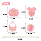 It’s a Girl Centerpiece Sticks, Sweet Pink Gender Reveal Party Decorations - Baby Shower Party Decor - Home Decorations Supplies - 16PCS