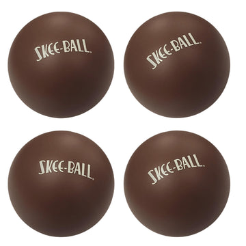 Skee-Ball Official Home Arcade Deluxe Replacement Game Balls - Authentic Arcade Play - Set of (4) 2.5 inch Diameter Wall-Safe Rubber Balls