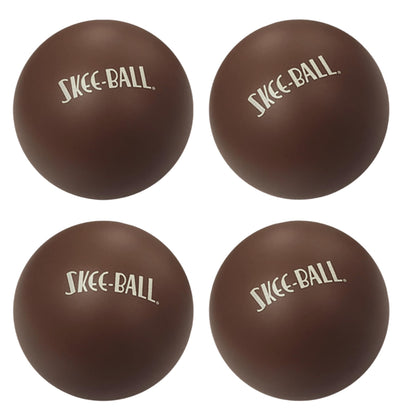 Skee-Ball Official Home Arcade Deluxe Replacement Game Balls - Authentic Arcade Play - Set of (4) 2.5 inch Diameter Wall-Safe Rubber Balls