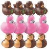 Fun Express Cute Animals Rubber Duckies - Toys - 12 Pieces - Multicolored