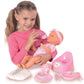 Simba Toys Newborn Baby Doll with Pink Accessories - 16.93" Includes Diaper, Bottle, Potty, and Eating Utensils | Kids and Toddlers Ages 3 and Up