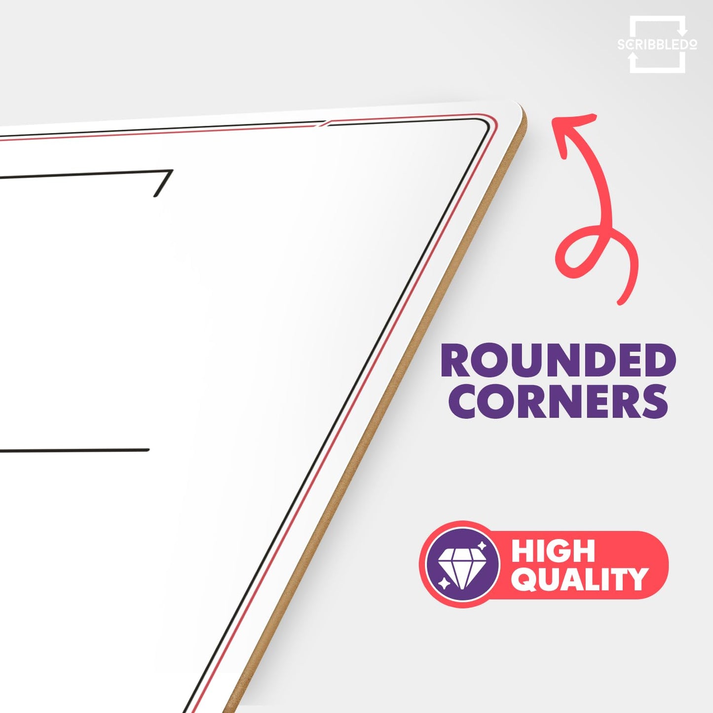 SCRIBBLEDO Hangman Board Game 9”x12 Dry Erase Double-Sided Whiteboard with Blank Writing Surface Hang Man Games Reusable Portable Erasable Hangman