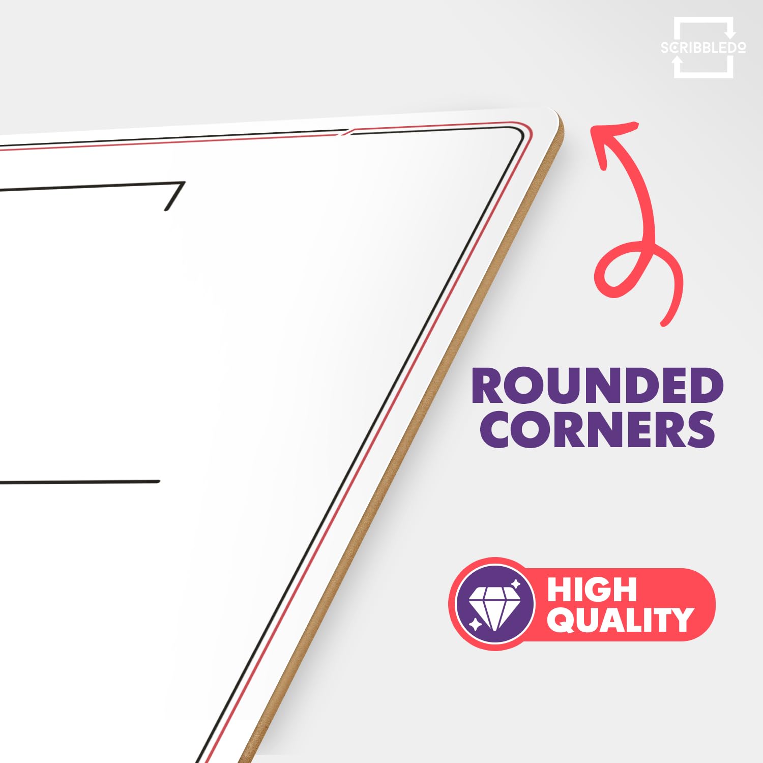 SCRIBBLEDO Hangman Board Game 9”x12 Dry Erase Double-Sided Whiteboard with Blank Writing Surface Hang Man Games Reusable Portable Erasable Hangman
