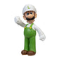 Super Mario Action Figure 2.5 Inch Fire Standing Luigi Collectible Toy