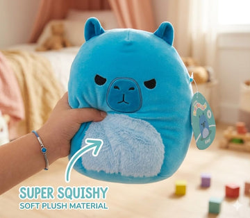 Squishmallows 10" Kenji The Blue Capybara Plush - Official Jazwares Stuffed Animal - Ultra Soft Plush Toy, Cute Collectible Capybara Pillow, Cuddly
