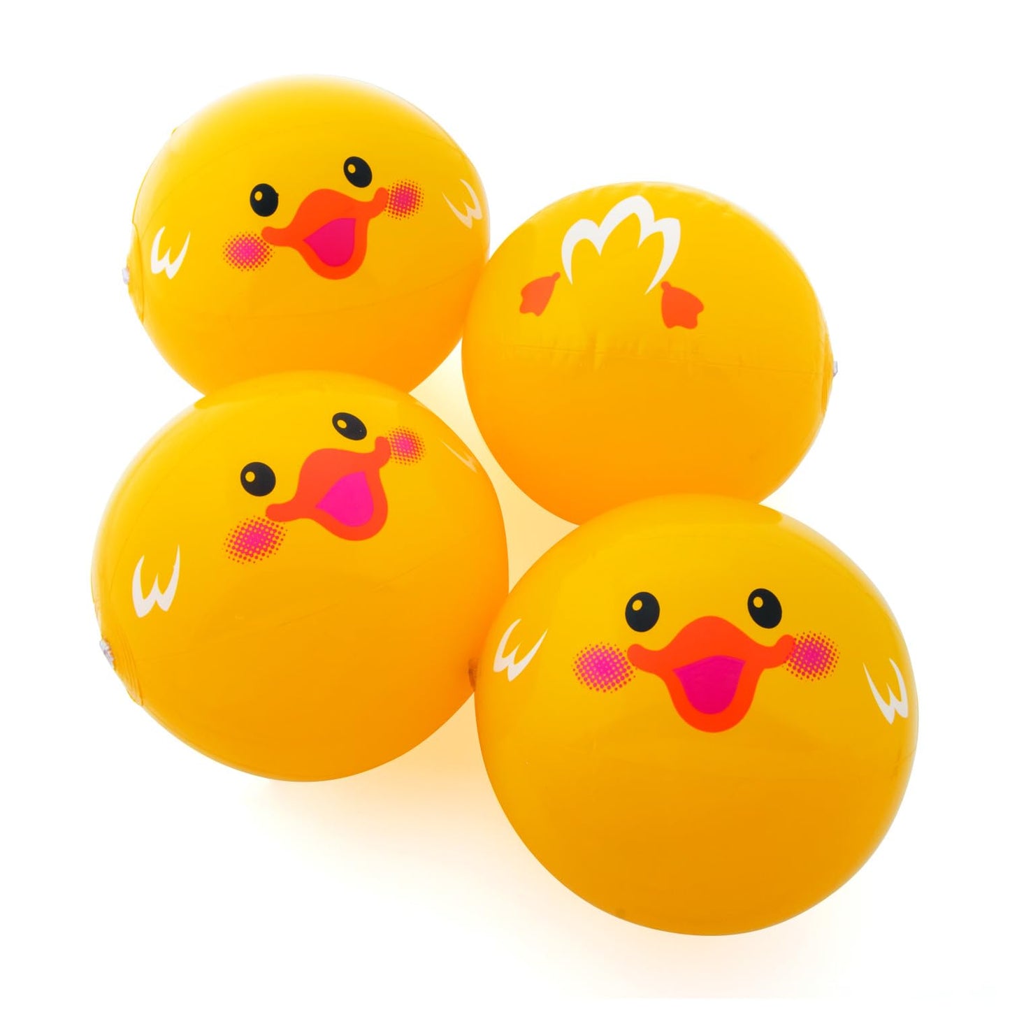 Fun Express Rubber Ducks Beach Balls, 11 Inch, Set of 12
