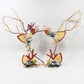 Lurrose 3pcs Reindeer Antlers Headband Christmas Hair Clip Floral Hair Hoop Butterfly Pine Cone Branch Headband for Xmas Holidays Party Cosplay Favors