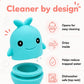 BerrySquishy Silicone Bath Toys, Opens for Cleaning, Baby Bath Toys 9M+, Toddler Bath Toys 1-3, Bathtub Toys, Ocean Friends 6-Piece Set