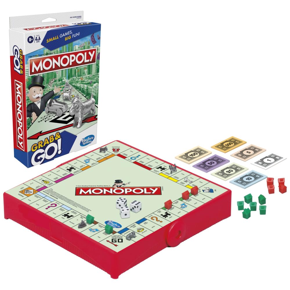 Grab 'N GO Travel Game Monopoly