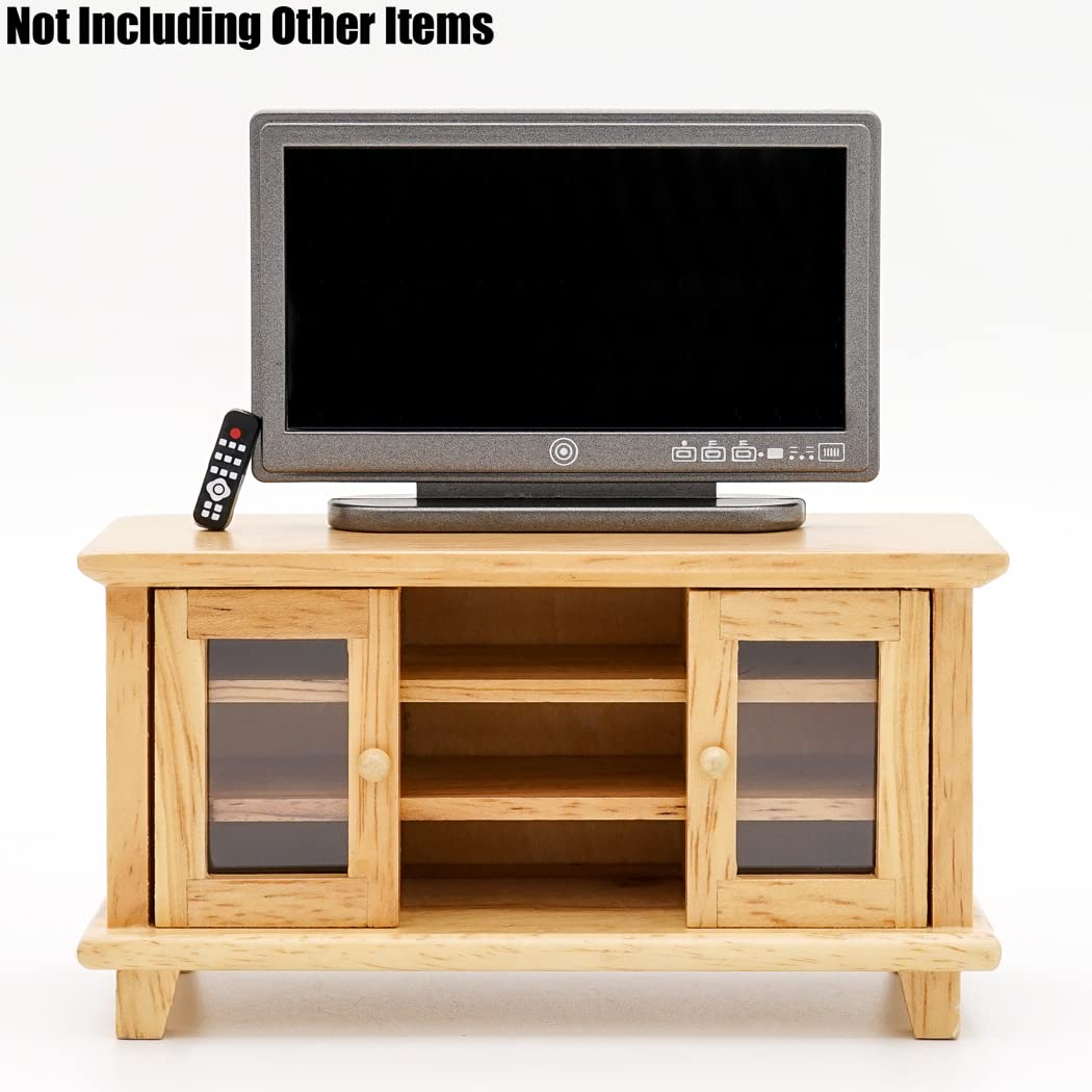 Odoria 1/12 Miniature TV and Remote Dollhouse Decoration Accessories