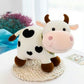 XZJMY Cow Plush Toy, 10.2" Little Cow Doll,Stuffed Animal Throw Plushie Pillow Doll, Present for Every Age & Occasion (White)
