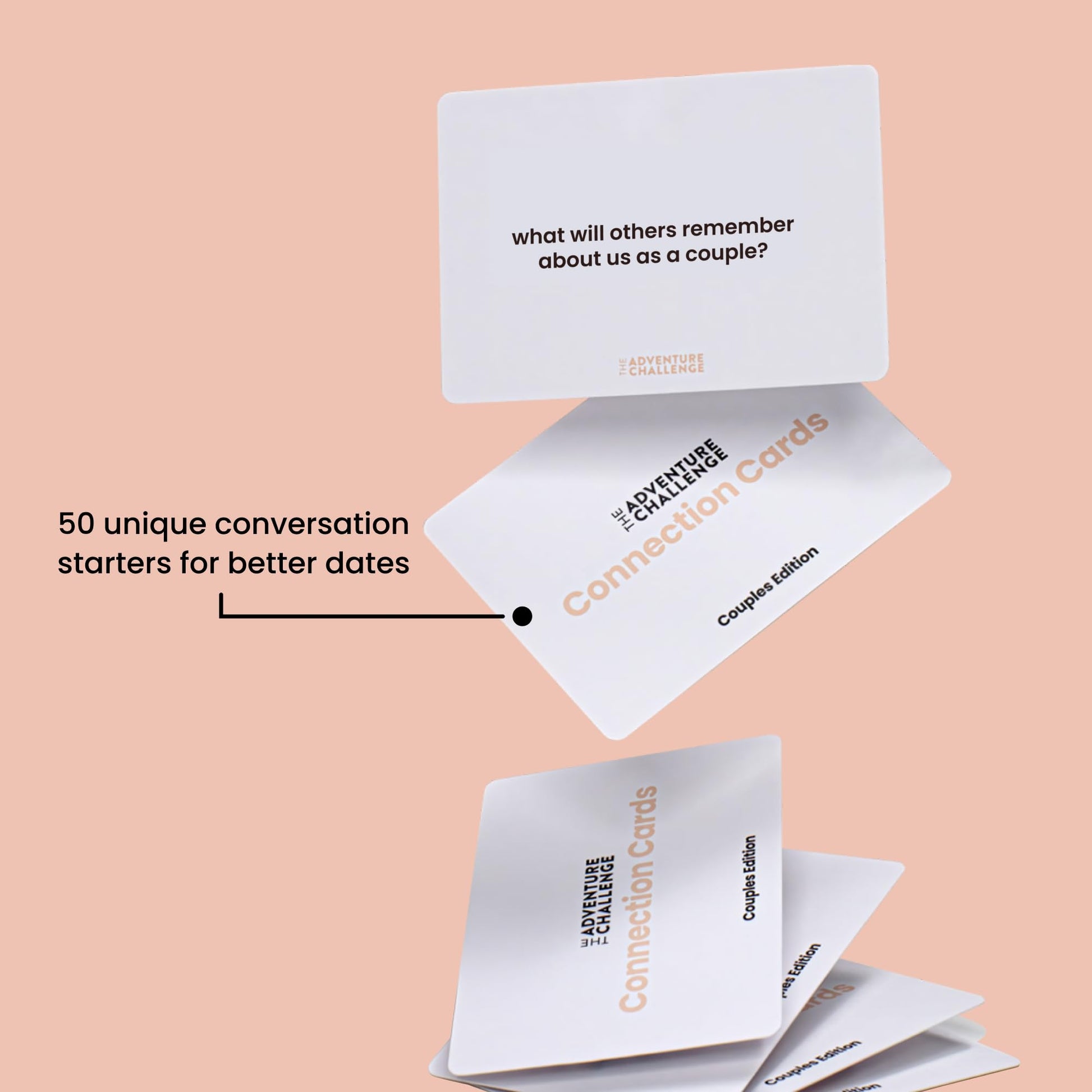 Couples Connection Cards - 50 Date Night Conversation Starters | Couples Card Game | Therapy or Marriage Counseling Acitivity | Wedding or